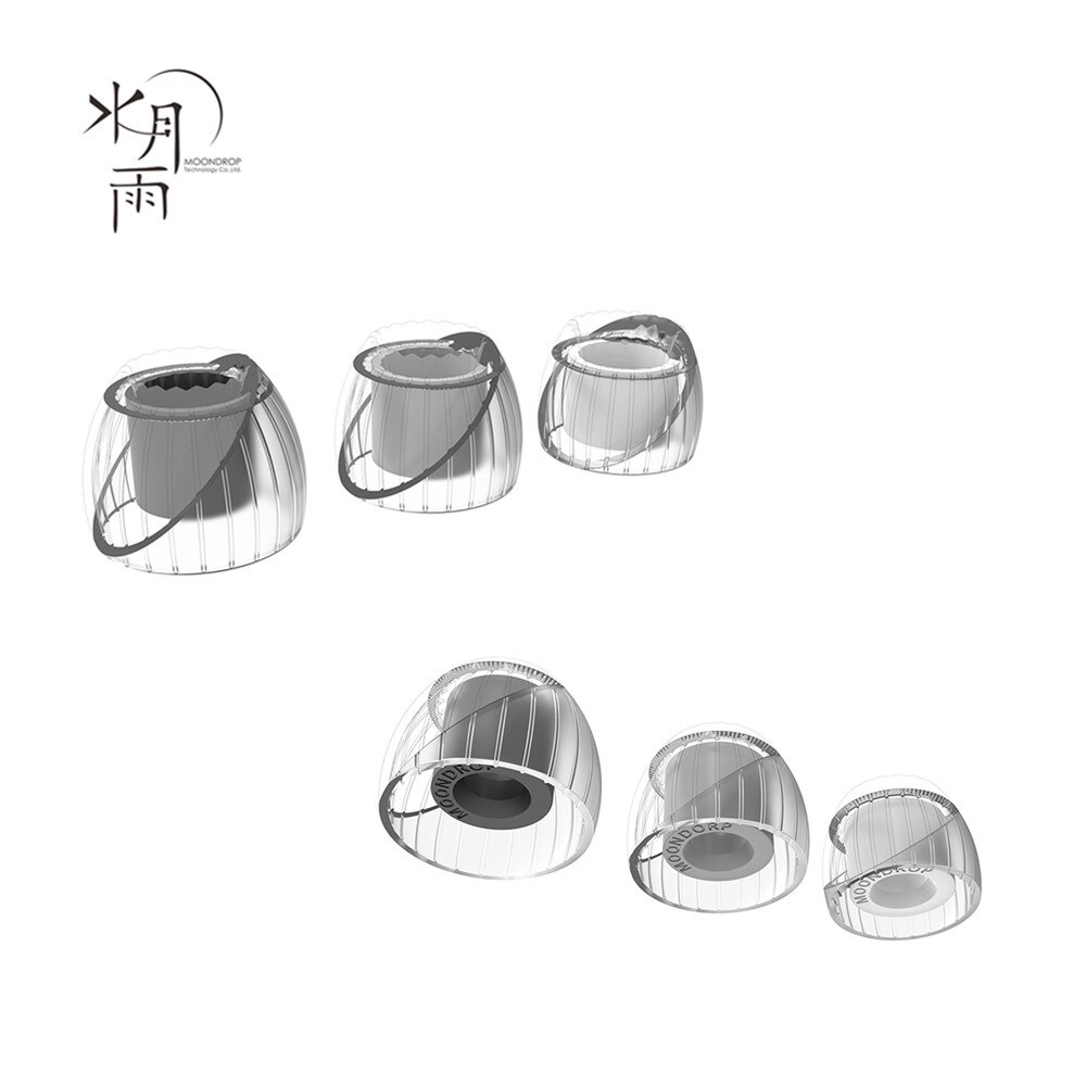 Moondrop Spring Tips Acoustic Waveguide Double Support Structure 