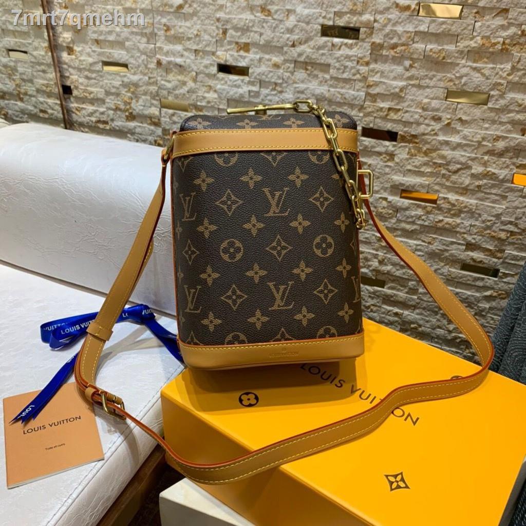 Louis Vuitton Milk Box Shoulder Bag Purse Monogram Brown M44877