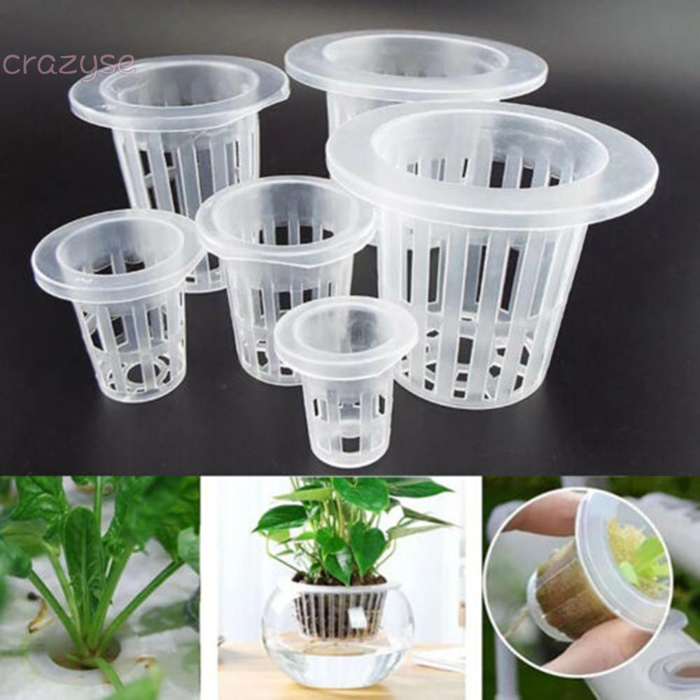 50X Hydroponics Plant Grow Net-Cup Mesh Aeroponic Aquaponic Mesh Pot ...