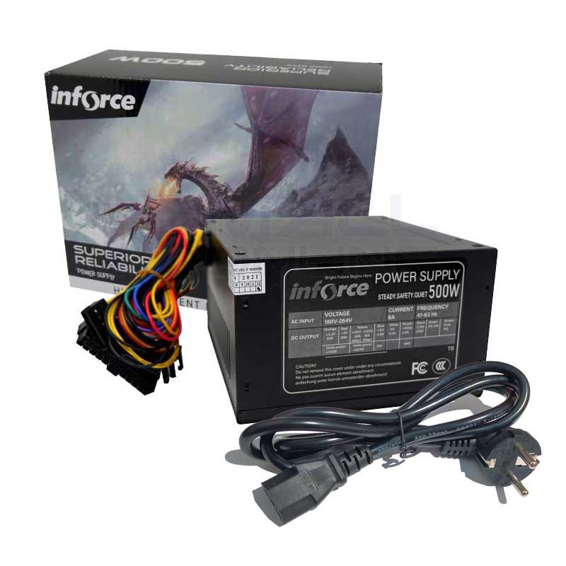 Inforce 500 Watt Power Supply Psu 500W Inforce | Shopee Philippines