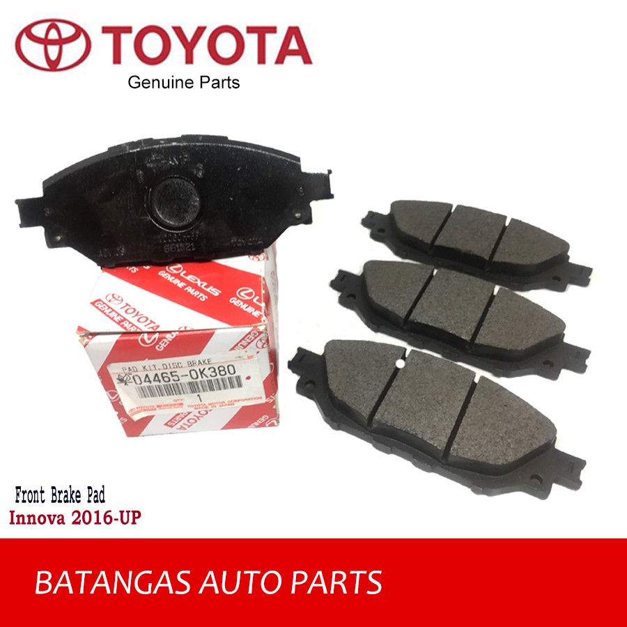 Toyota Innova Brake Pads Front Toyota Auto Parts 044650K380