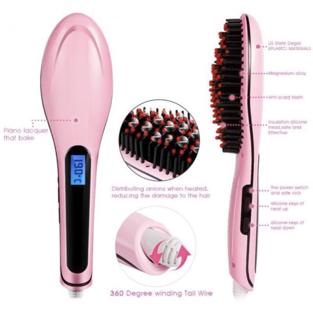 Shopee hair brush straightener sales