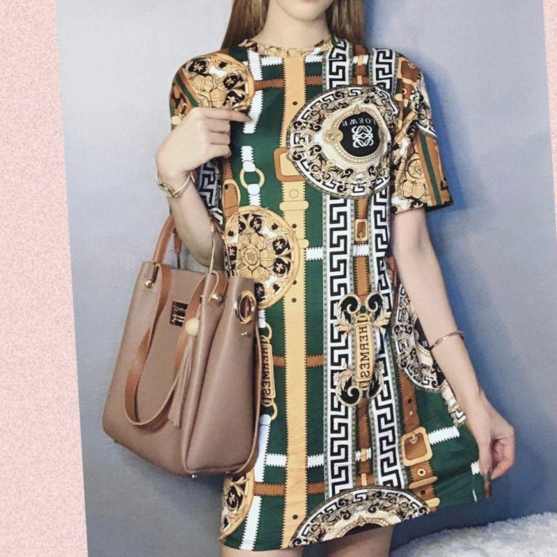 Hermes print dress sale