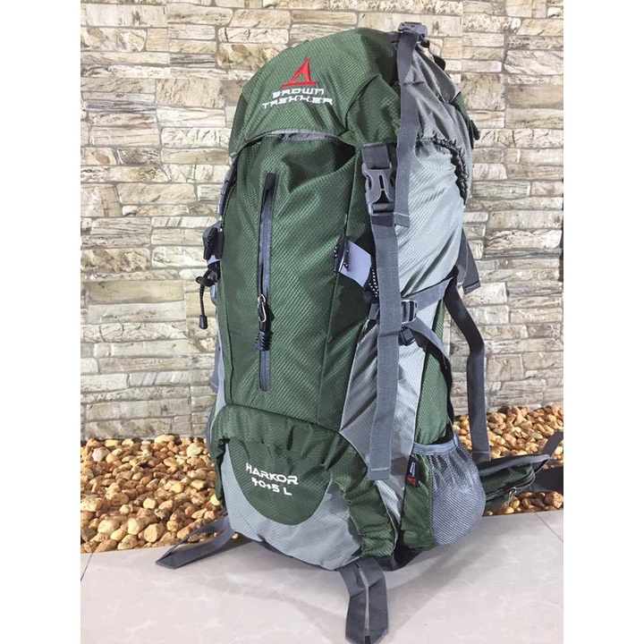 COD Ok HARKOR BACKPACK 50 5 L BROWN TREKKER Shopee Philippines