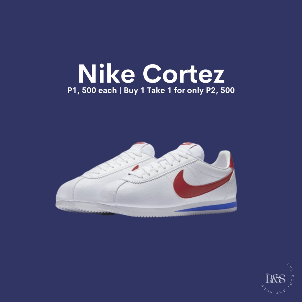 Nike cortez red and on sale blue