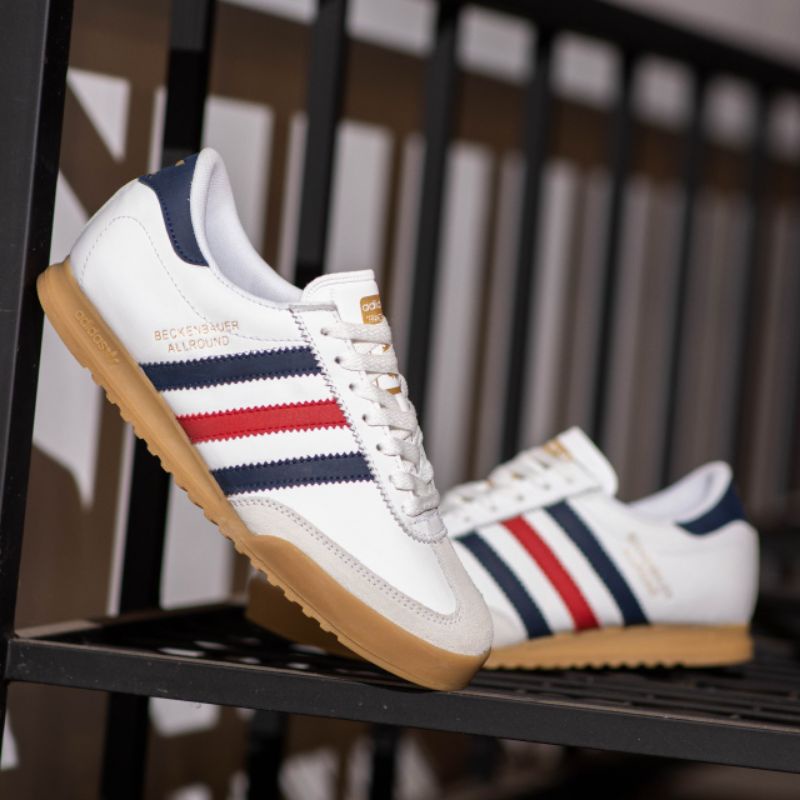 Adidas beckenbauer white france sole gum | Shopee Philippines