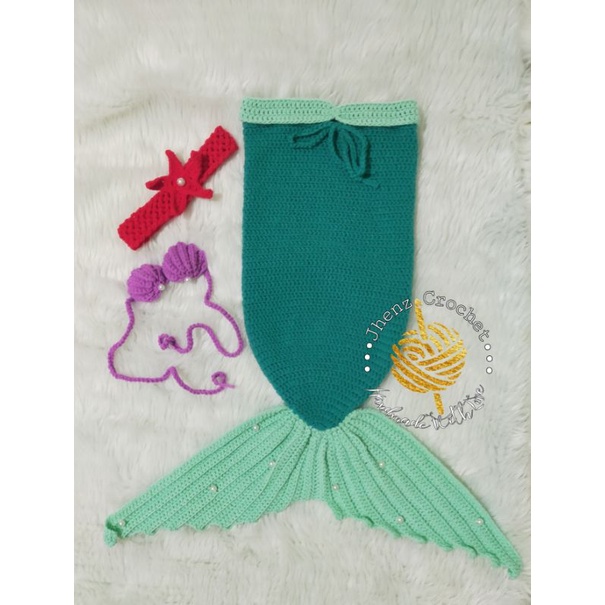 mermaid crochet swimsuit for baby
