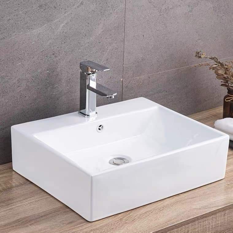 Counter Top S247 Square Type Bathroom Lavatory with Faucet and fittings Shopee Philippines