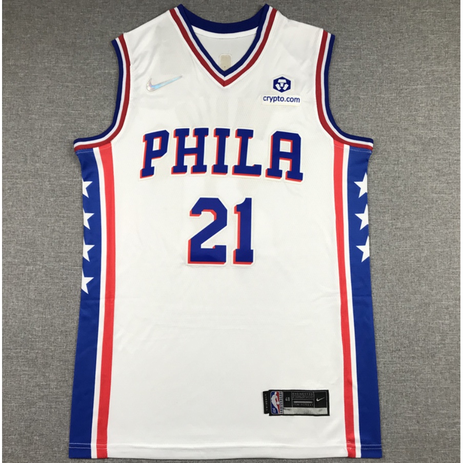 2022 new 75th anniversary NBA men’s Philadelphia 76ers #21 Joel Embiid ...