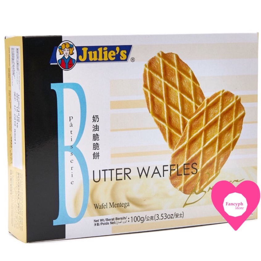 Julies Butter Waffles Original 100g Shopee Philippines