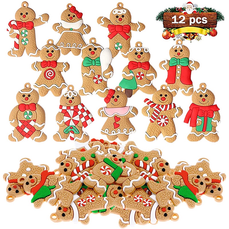 Lovely Christmas Gingerbread Man Decorative Pendant/ High Quality Soft ...