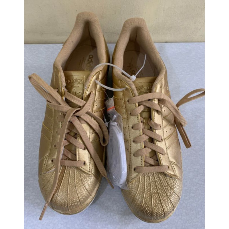 Adidas superstar outlet gold up