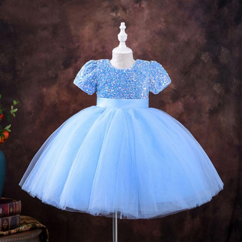 NNJXD Flower Girls Wedding Party Evening Dresses 3-8 Yrs Sequin First ...