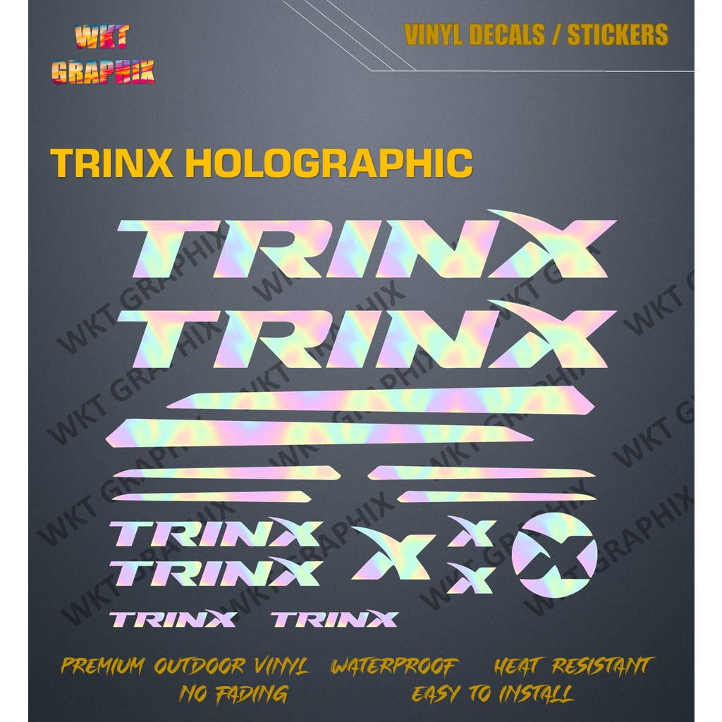 TRINX FULL SET CUTOUT STICKER / DECALS (BIKE STICKERS) | Shopee Philippines