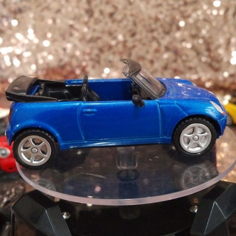 Top Mark Mini Cooper 3.4inches Blue Car Top down Car Diecast Car Toy