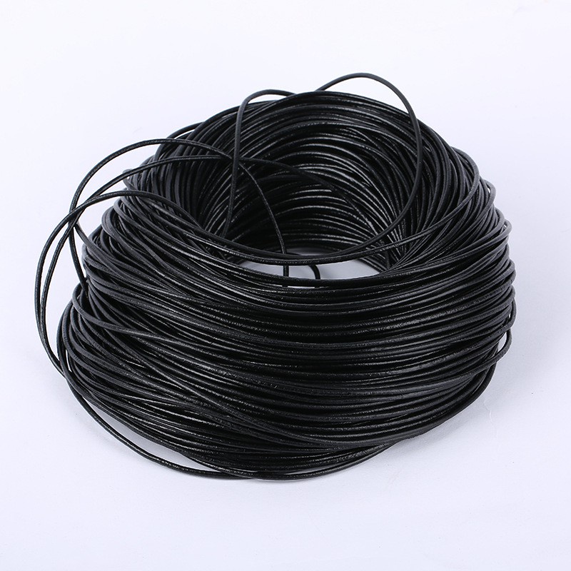 5m/Bag Cowhide Rope diy Jewelry Accessories Black Brown Natural Color ...