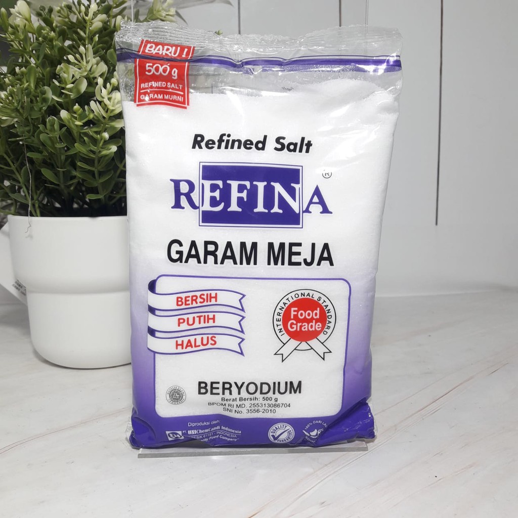 Refina Pure Table Salt 500 gr | Shopee Philippines