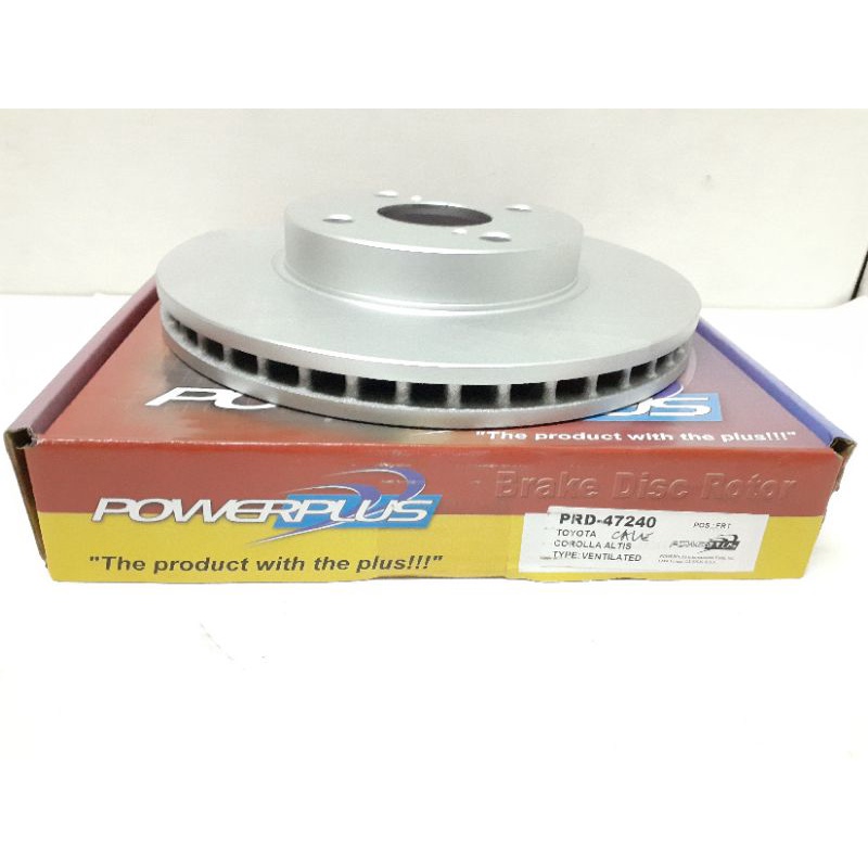 POWERPLUS DISC ROTOR TOYOTA COROLLA ALTIS 1.8 '02-'08 (FRONT) | Shopee ...