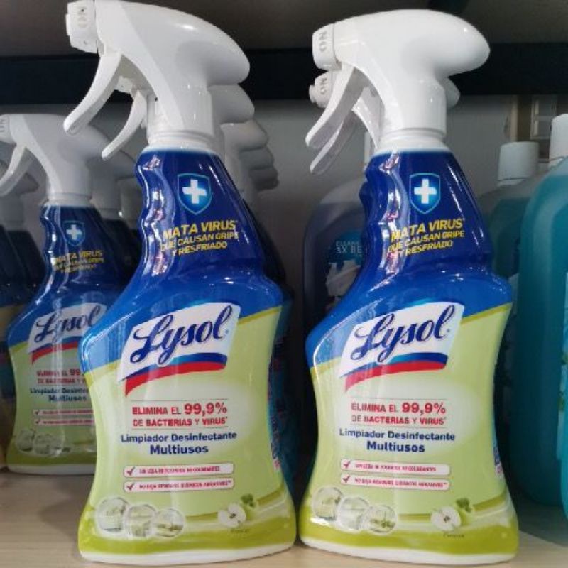 Lysol Multi Purpose Cleaner Disinfectant Spray Green Apple Scent 500ml Shopee Philippines 