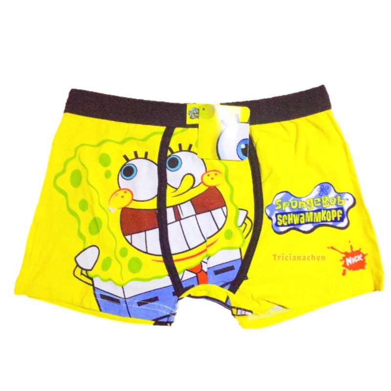 Spongebob Boxers Square Pants Character print inner Boxer Brief for Mens  Adult 	eens #TRICIANACHEN