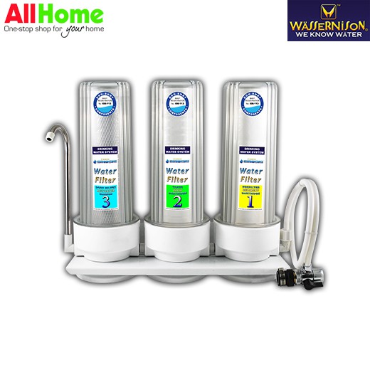 LS WASSERNISON FT3 Trio Water Filter with Free 3 Cartridge Filters