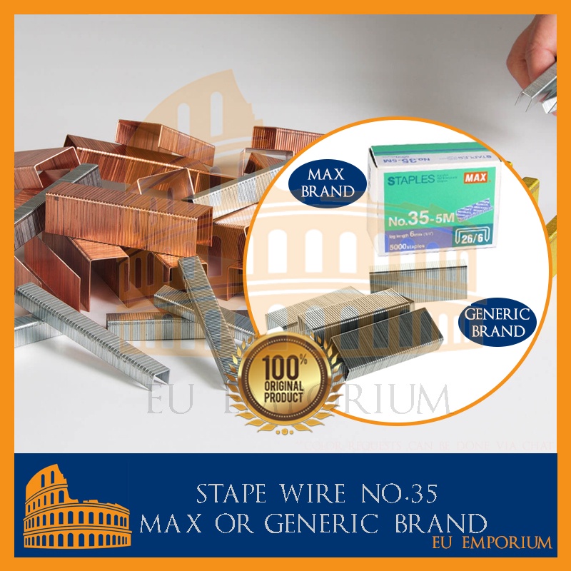 Max Stapler Wire Copper Staple Wire Generic Staple Wire For No.355M
