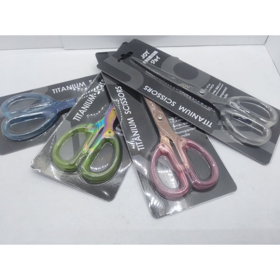 Joy titanium scissor (color may vary) | Shopee Philippines