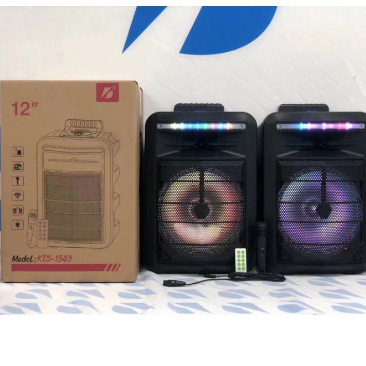 12 inch Karaoke Wireless speaker Trolley speaker with Free MIC Hi-Fi ...