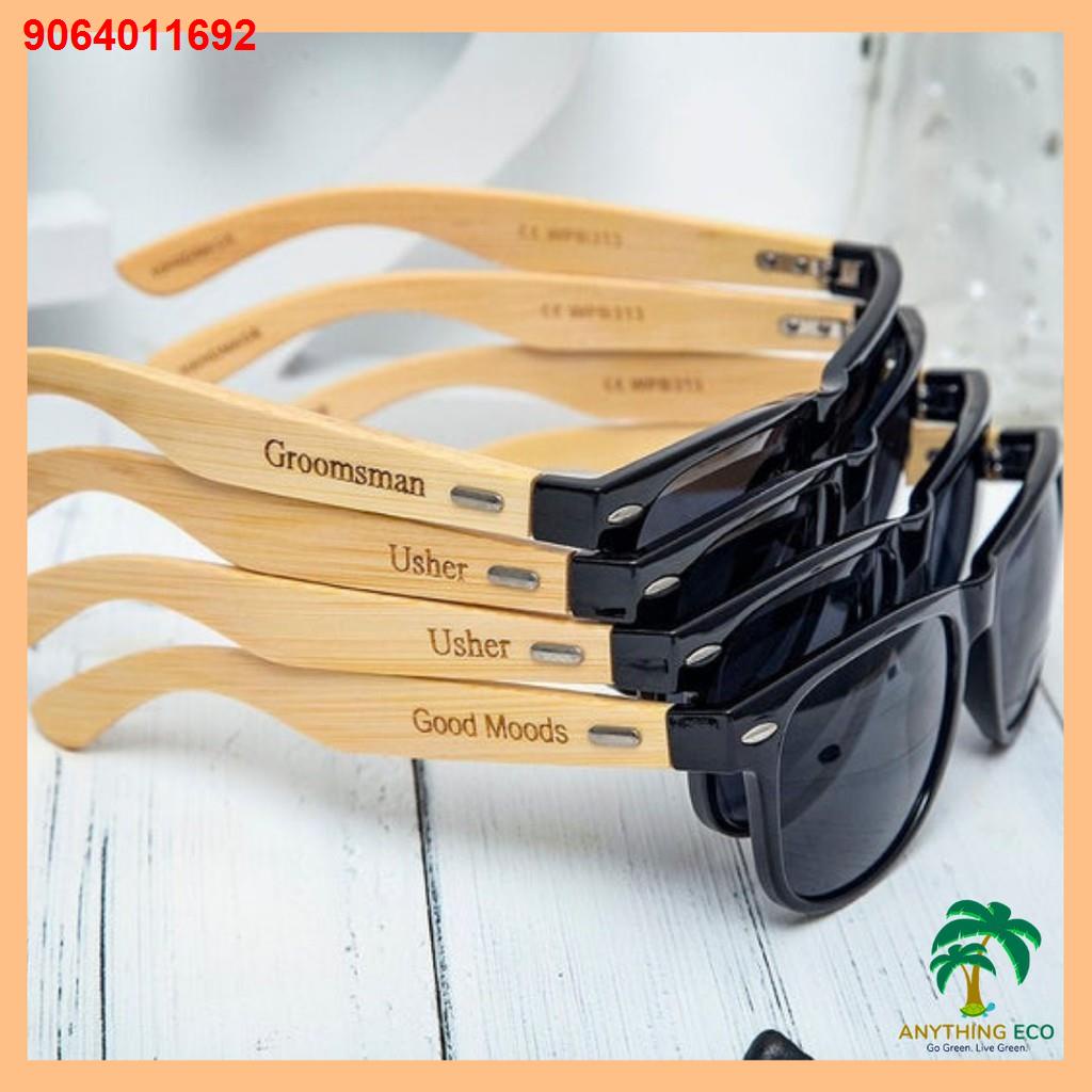 33dfbdf Free Pouch Personalized Wooden Sunglasses Custom Engrave Unisex Bamboo Sunglass 1528