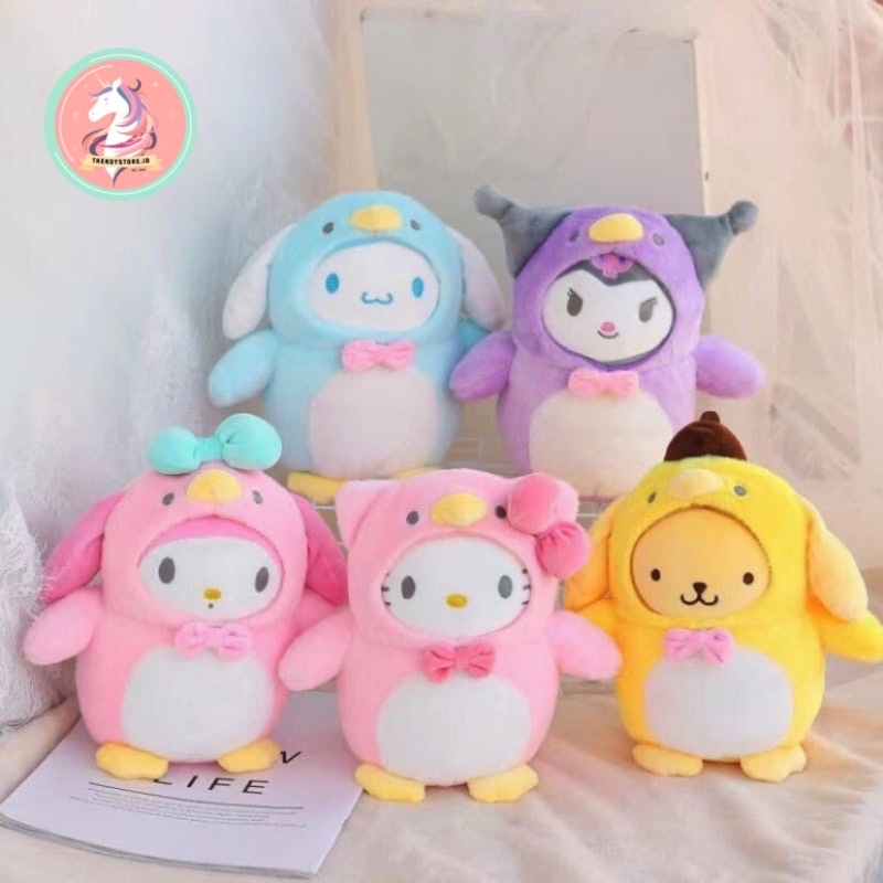 Doll SANRIO MELODY HELLO KITTY PURIN PURIN CINNAMOROLL KUROMI Feather ...