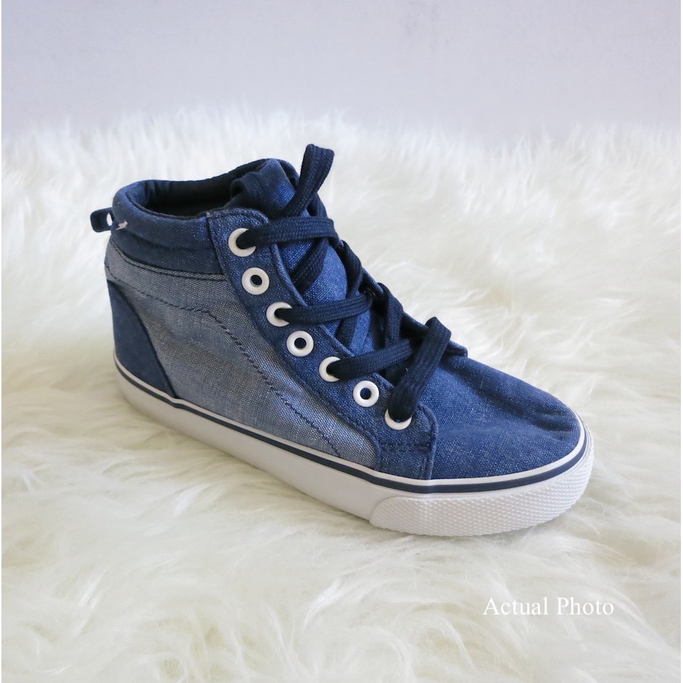 CLEARANCE SALE Old Navy Big Boys Color Blocked Canvas High Tops