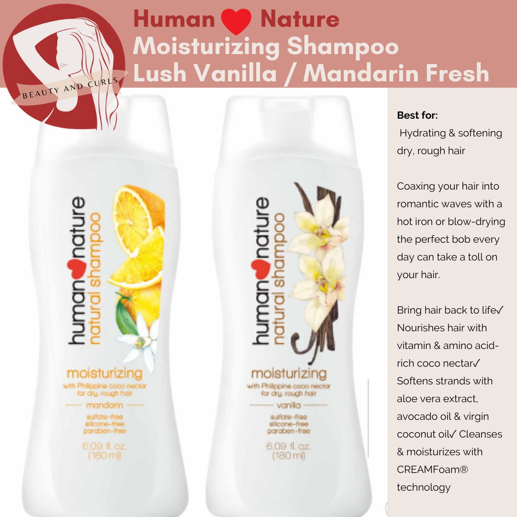Human Nature Moisturizing Shampoo (Mandarin and Vanilla)