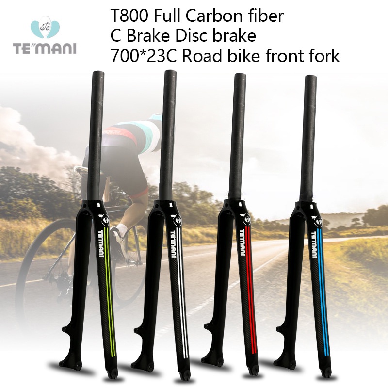 TEMANI 700C Carbon Road Bike Fork 28.6mm T800 full carbon fiber Bike