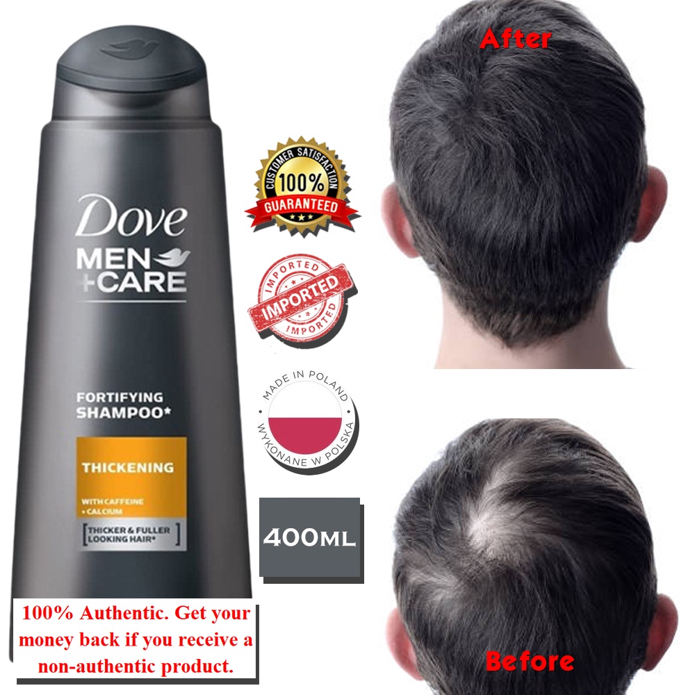 DOVE MEN+CARE Thickening Shampoo 400ML (Pampakapal ng Buhok) Thicker ...
