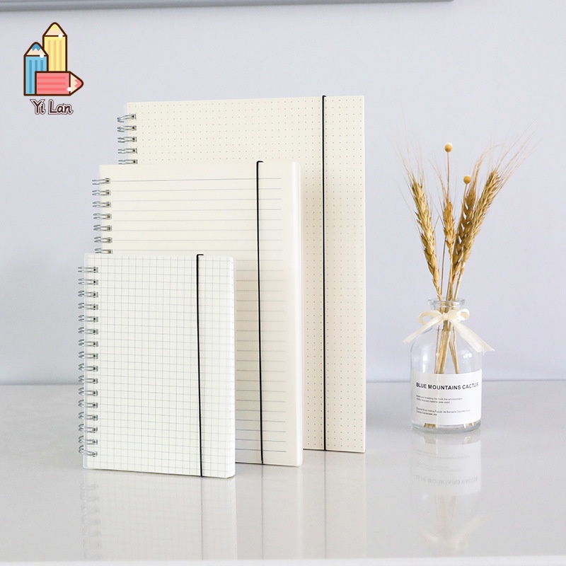 PVC Cover Spiral Notebook Coil Notebook Diary Hand Ledger Blank ...