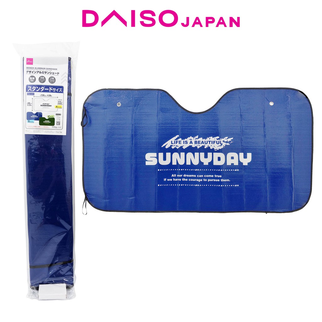 Daiso Blue Aluminum Sunshade Shopee Philippines