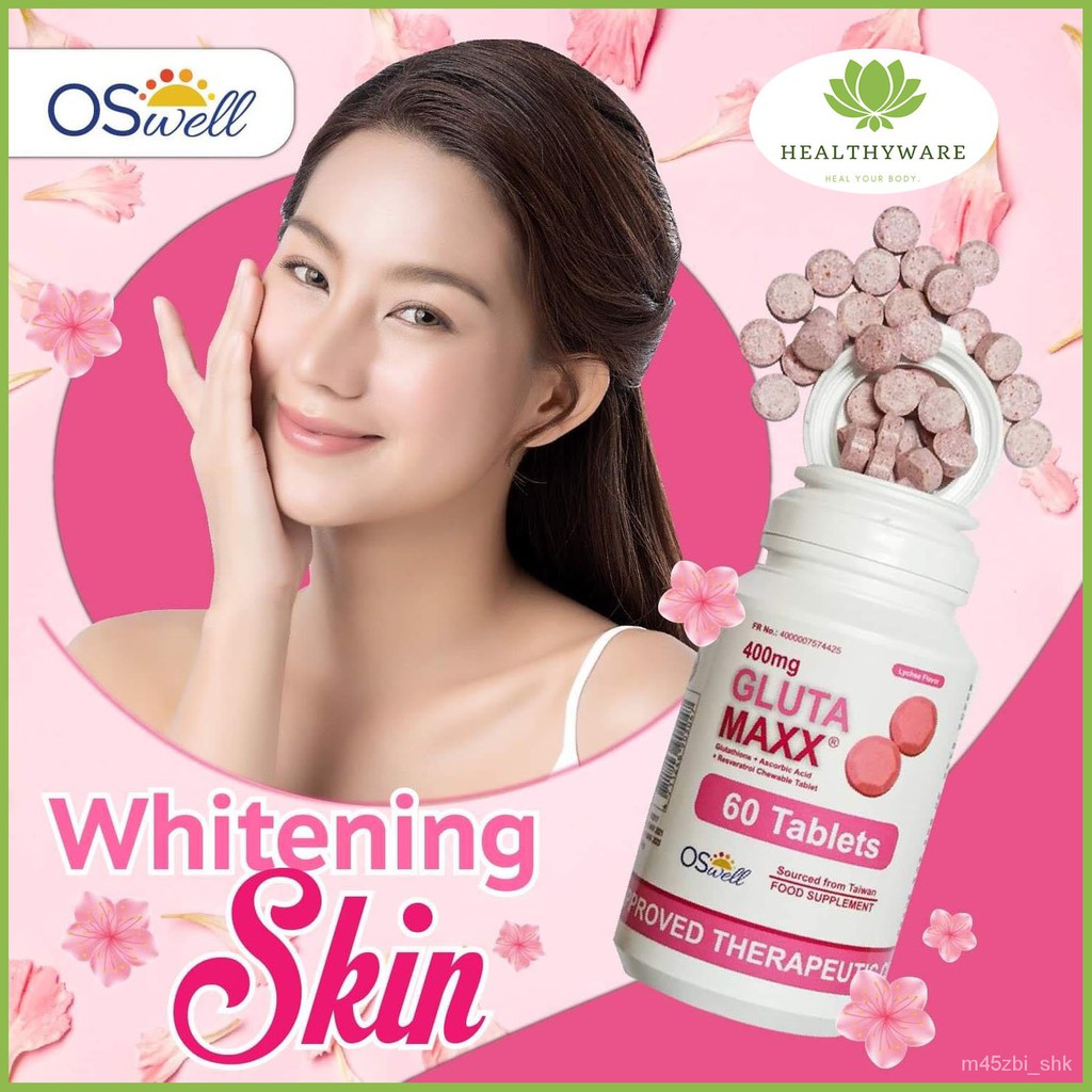 HEALTHYWARE OSWELL GLUTA MAXX 400MG GLUTATHIONE ASCORBIC ACID