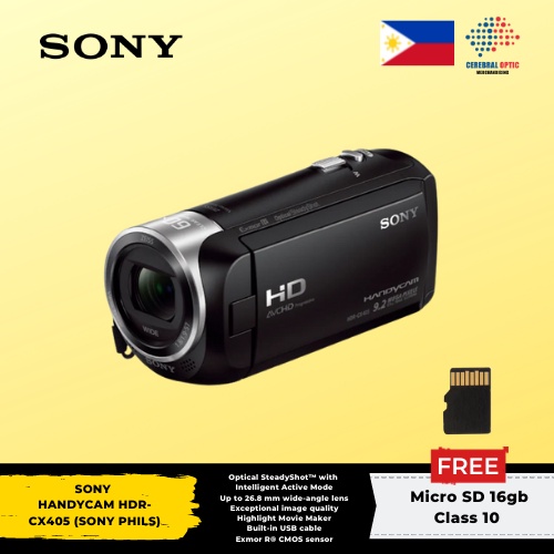 SONY HANDYCAM HDR-CX405 (SONY PHILS) FOR VLOGGING