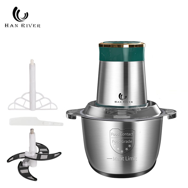 HAN RIVER Blender HRJRJS2BK Meat Grinder Chopper 2L Food Processor