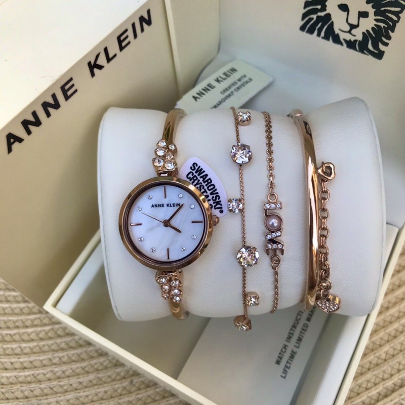 Anne klein swarovski crystal bracelet outlet watch