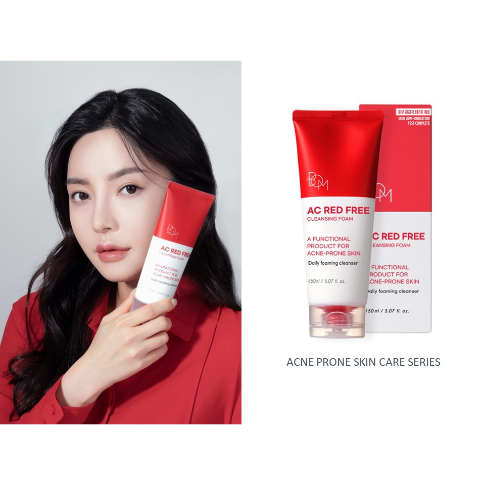 Beauty of Majesty Ac Red Free Cleansing Foam Acne Prone Skin Care 100