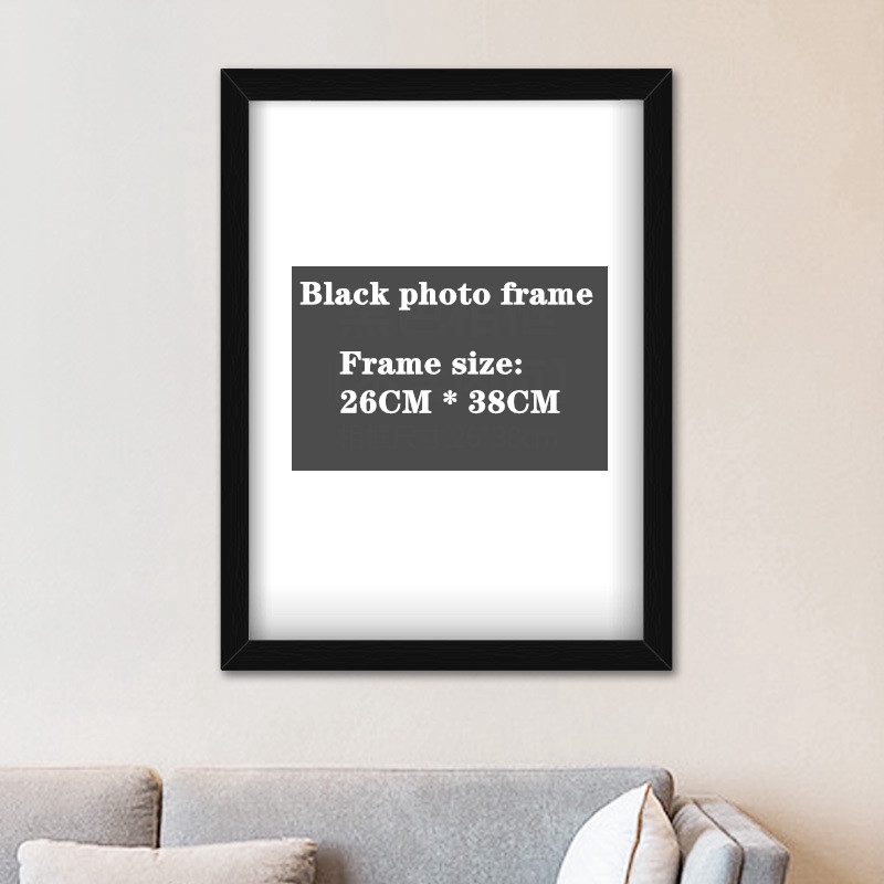 Solid wood photo frame thickened 8K wall hanging 1000 PCS puzzles photo frame photo simple