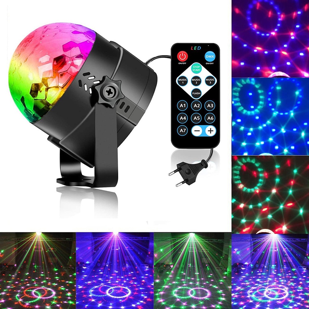 Christmas lights Mini RGB LED Crystal Magic Ball Stage Effect Lighting ...