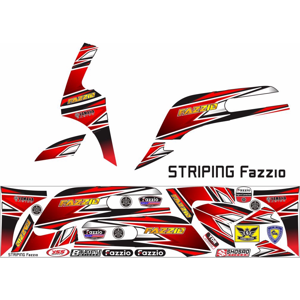 Racing Stickers Stickers Stickers Stickers For FAZZIO Motorcycles NEW ...