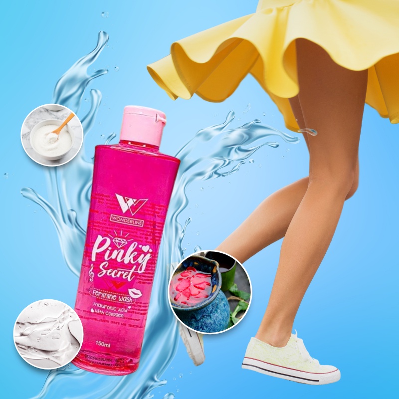 Wonderline Pinky Secret Feminine Wash for AntiRashes Skin Prevents