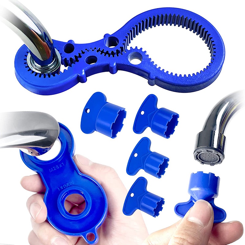7pcs Aerator Keys Faucet Recessed Aerator Removal Wrench Plus Aerator ...