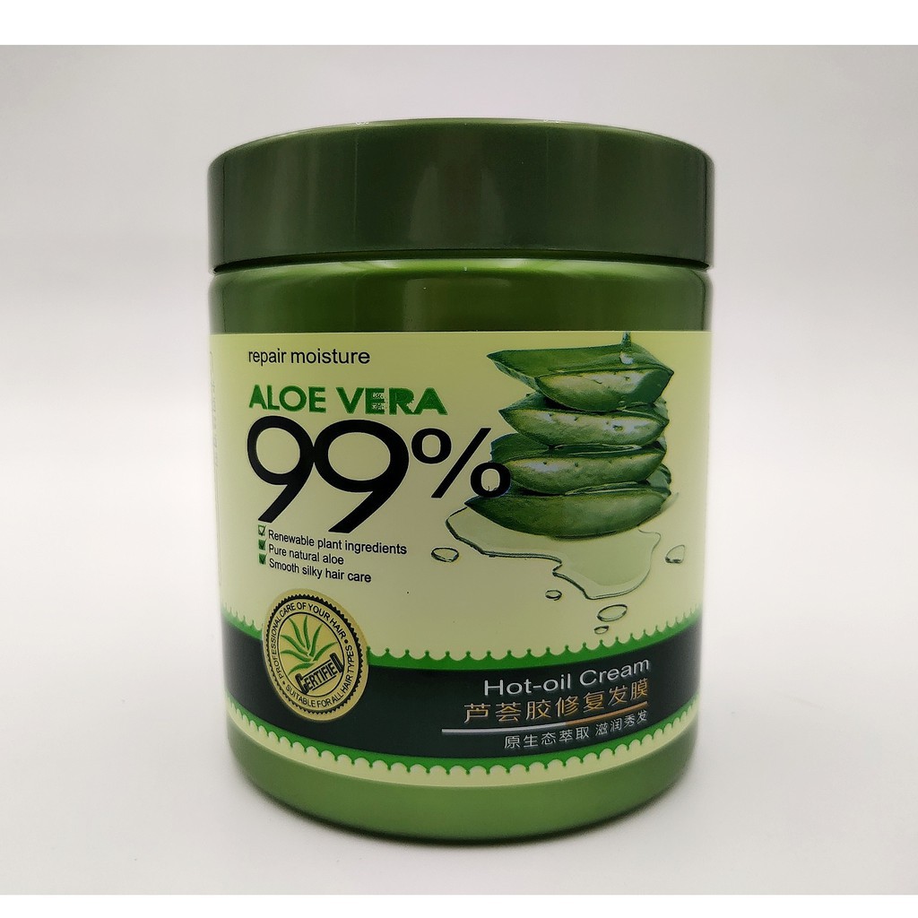 Aloe Vera 99 Repair Moisture Treatment Hot Oil Cream Hair Mask 750g