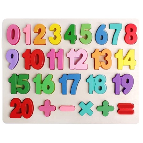 Colorful 3D Embossed Chunky Alphabet Letter ABC Number Shape Matching ...