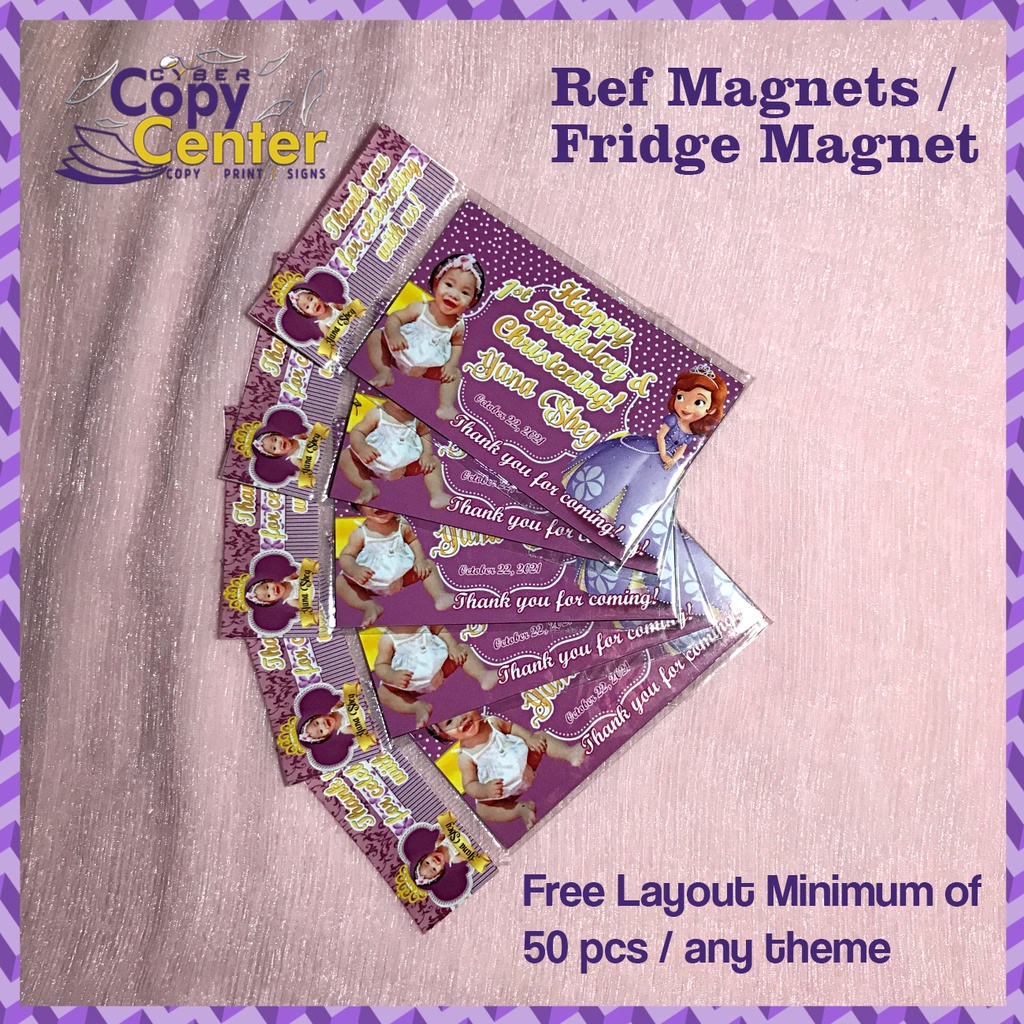 Customized Personalized Ref Magnets I Souvenir I Fridge Magnet | Shopee ...