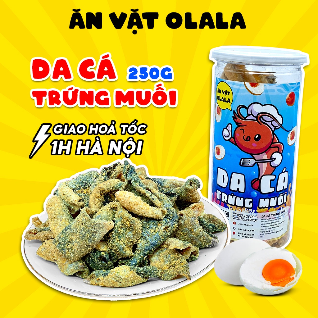 Olala salted egg fish skin 250g crispy and fragrant with rich flavor of ...